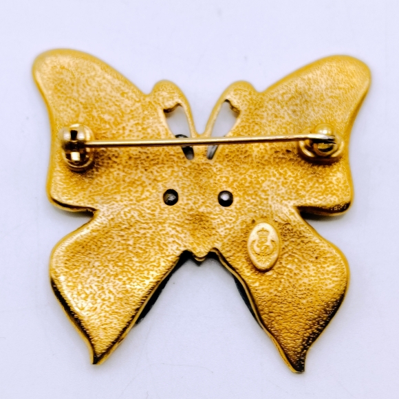 Premier Designs Jewelry "Wings" Mixed Tones Butterfly Brooch - Picture 3 of 4